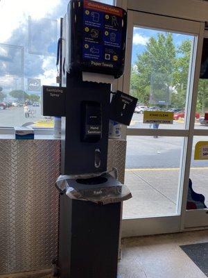 sanitizing station