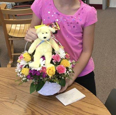 Gorgeous kid's bouquet delivered perfectly