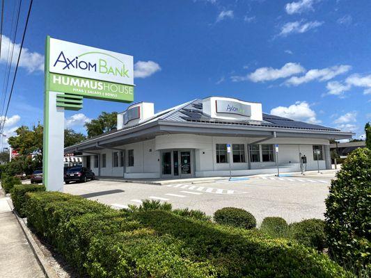 Axiom Bank branch at the corner of Orlando Ave and Minnesota Ave.