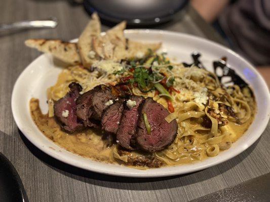 Beef tenderloin pasta is amazing!