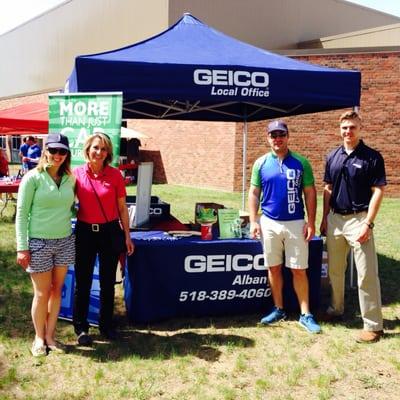 Our booth at Tour de Cure