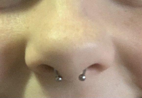 Septum piercing