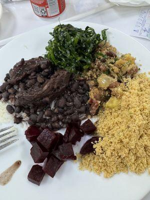 Feijoada from the buffet.  Feijoada - ONLY WEDNESDAY, SATURDAY AND SUNDAY TROPEIRO BEANS