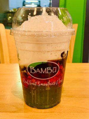 #10 -- Bambu Favorite (Hạt Lựu Sương Sáo Bánh Lọt) with red tapioca, pandan jelly, grass jelly, coconut milk