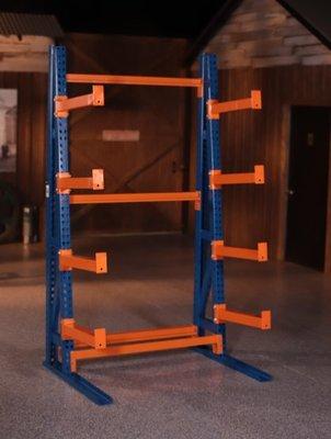 Light-duty cantilever rack for long and bulky items.  We call this the "Revere" rack!