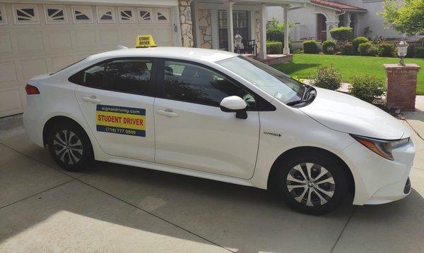 The newest addition to our fleet the 2020 Toyota Corolla Hybrid