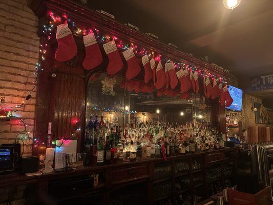 Bar setup for the holidays