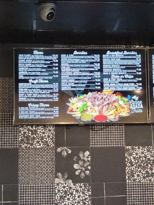 Menu prices