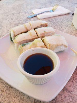 Tofu spring rolls. Yum