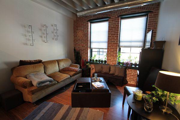 Living room of a 2BR apartment