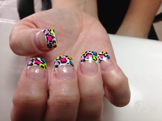 Colorful leopard design by Debbie