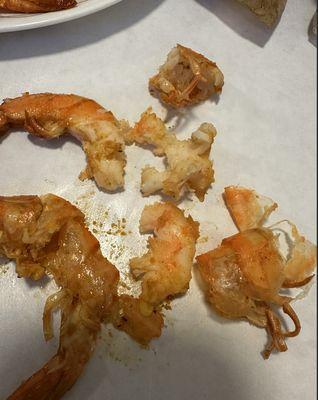 mushy crumbly shrimps. not edible :(