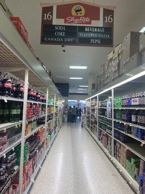 Drinks. Aisle 16.