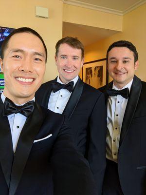 Outfitted my groomsmen in tuxes from The Black Tux. We look good!