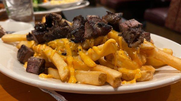 Fries with brisket