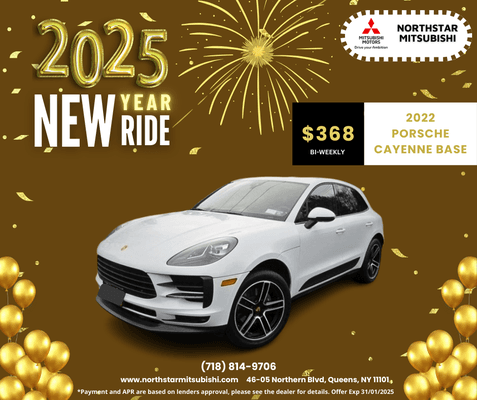 2022 Porsche Cayenne,
Northstar Mitsubishi

https://www.northstarmitsubishi.com/used-vehicles/?_dFR%5Bmake%5D%5B0%5D=Porsche