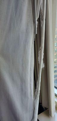 Ripped curtains