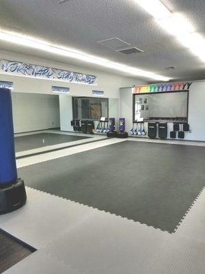 Our training floor where we turn ordinary people into champions!