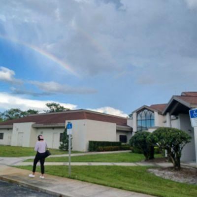 Rainbow above the church