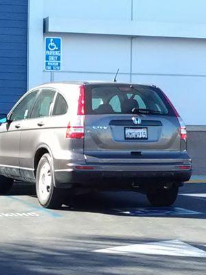 Car of rude female customer, Citibank Downey, Firestone branch