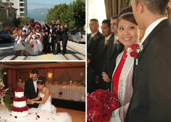 San Francisco wedding, Marriott Hotel