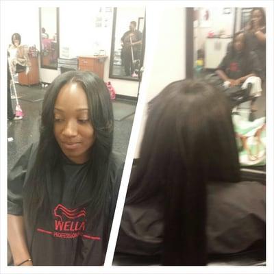 Sew in with leave out