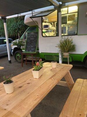 Nice dining area at Makahoa Pizza - clean and fun