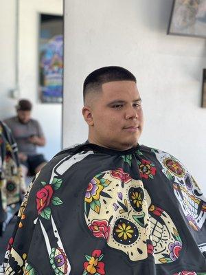 High Skin Fade with line up