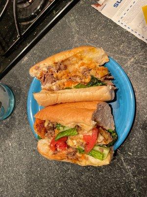 Surf and Turf Cheesesteak  (they forgot the ketchup and mayo)