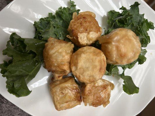 Fried shrimp shumai