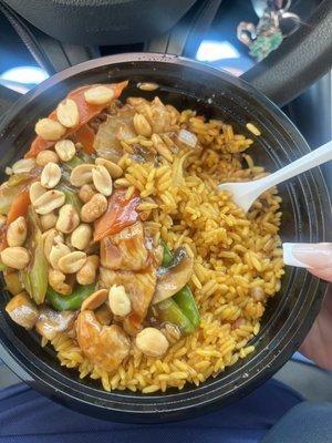 Kung Pao Chicken with fried rice