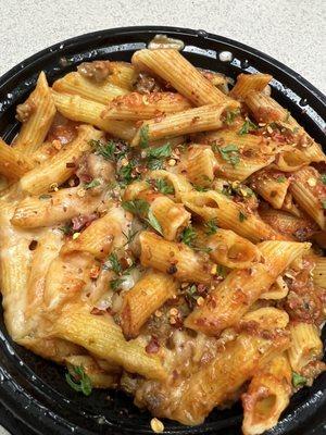 Baked Penne with Spicy Sausage