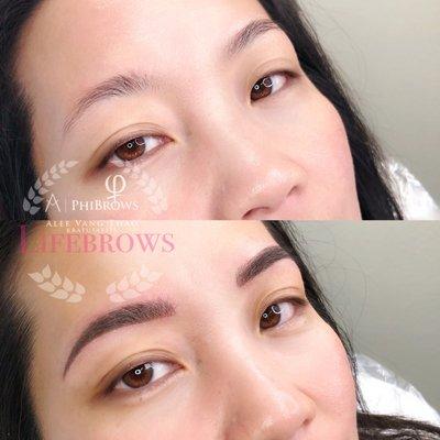 Microblading plus shading