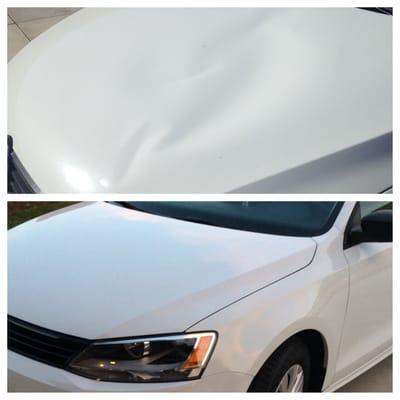 My VW Jetta had a huge dent, caliber fixed it. Looks brand new!! Mahalo caliber!!!