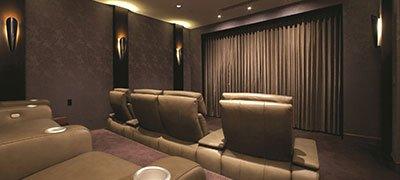 Lavish can design a Custom Home Theater for your private estate.