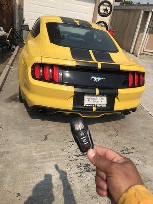 2016 mustang smart key made