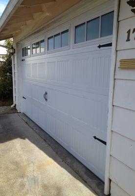 Beautiful new garage door by Don's Garage Door Co.