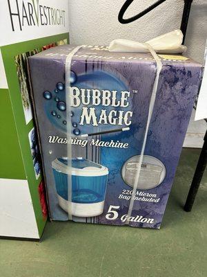 Bubble Magic washing machine.