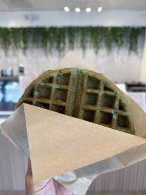 Pandan waffle