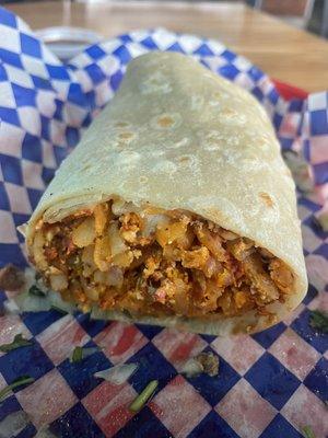 Chorizo Burrito. Pretty Good.