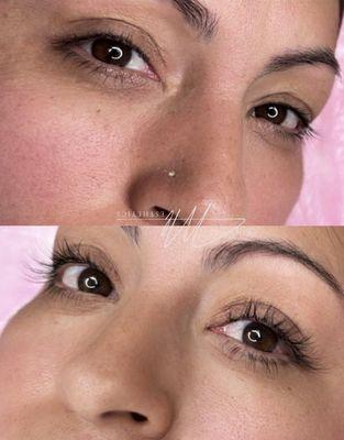 Eyelash extensions classic look