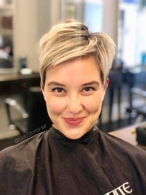 Pixie Dreams  Haircut & color by: Kelly Storts Hair