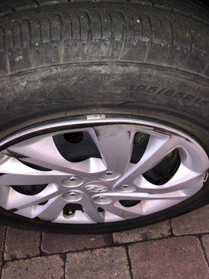 Why would you present a vehicle with a damaged wheel to a customer?