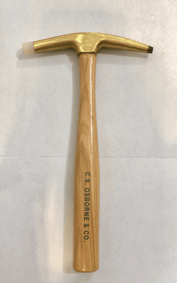 Nail Hammer (With Nylon Tip)Solid bronze head with wood handle/Martillo de uñas(con punta de nylon)Cabeza de bronce macizo y mango d'madera