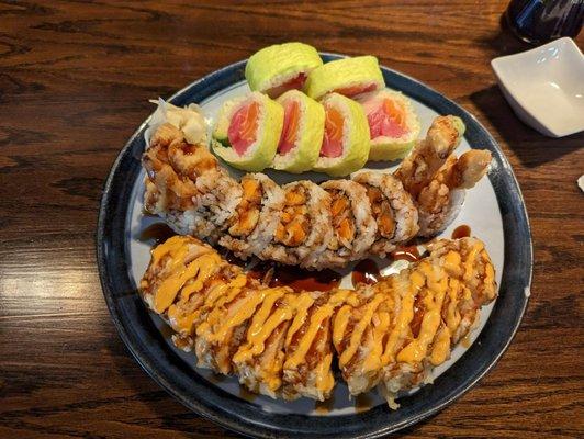 Best Friends Roll (top), Sweet Potato (middle), Hungry Roll (bottom).