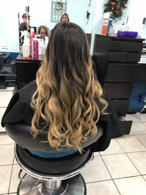 Balayage hair color & style by Hair stylist SOHKA