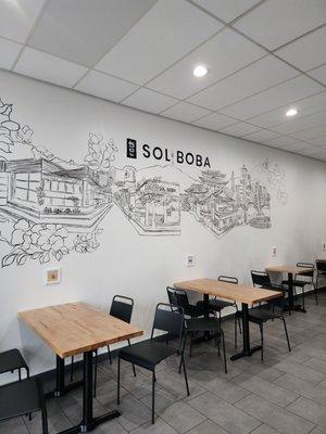 Inside of Sol Boba