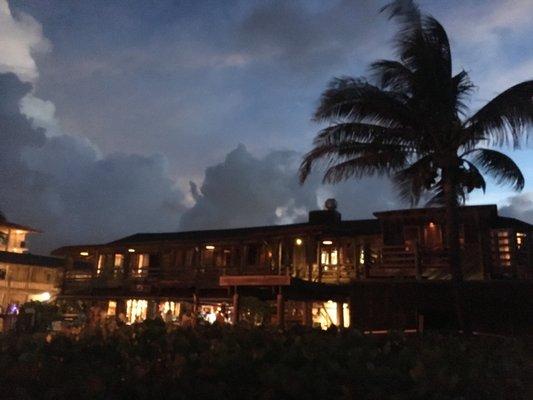 A beautiful Vero Beach evening; Waldo's seen from the deck.