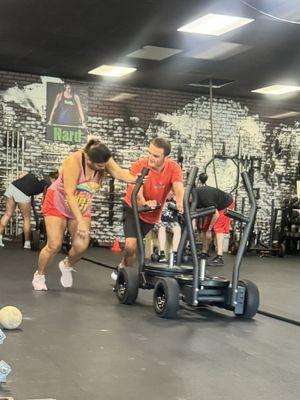 Connor working out at The Grove Fitness