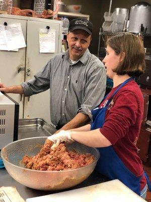 Our Chef working to give back.